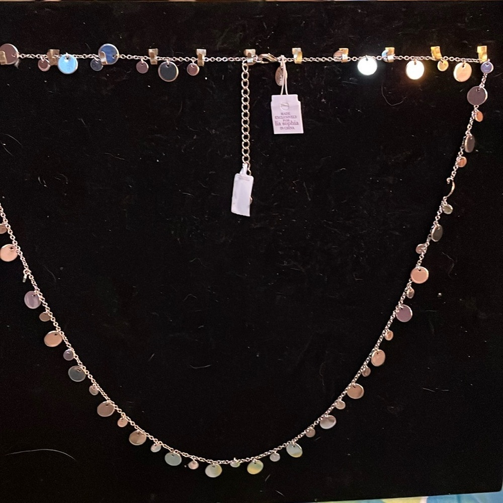 Lia Sophia Silver Circles Necklace